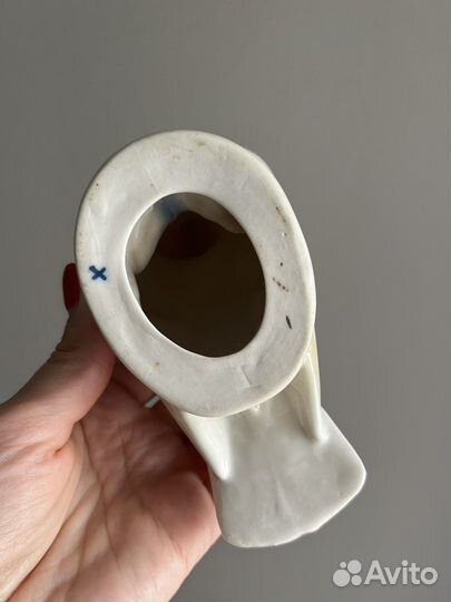 Статуэтка старая гжель голубь