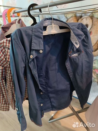 Рубашки 10шт.в школу 1класс, 122 рост