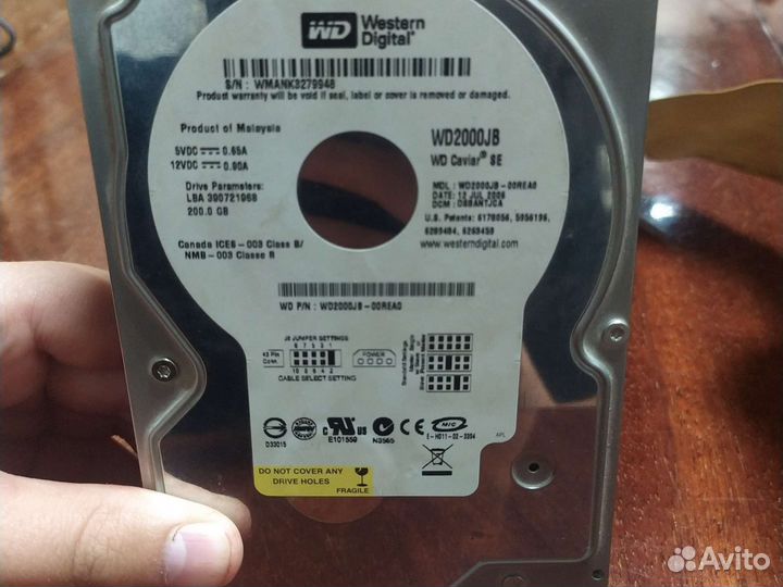 Жесткий диск Western digital WD200JB