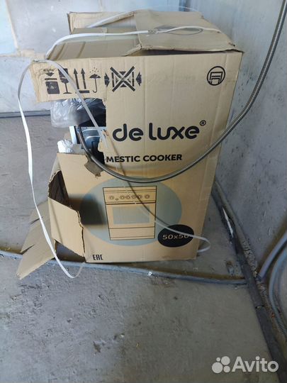 Газовая плита новая de luxe 5040.38г(щ) белая