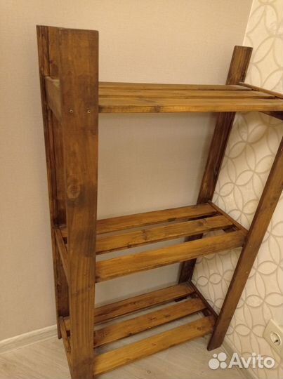 Стеллаж деревянный бу