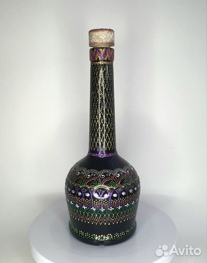 Декоративная бутылка / 0.5 л / ручная работа