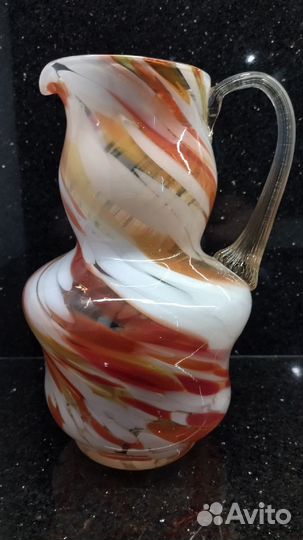 Кувшин.1,8 литра цветное стекло, СССР