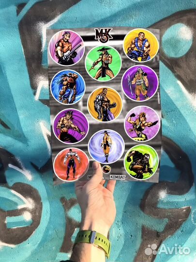 Стикеры/Наклейки Мортал Комбат/Mortal Kombat 3