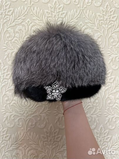 Шапка норка песец