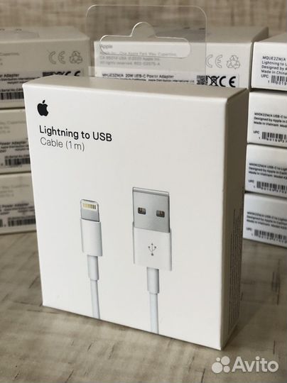 Lightning to USB / to USB-C кабель зарядки iPhone