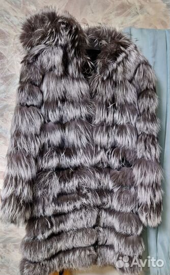 Шуба чернобурка в идеальном состоянии