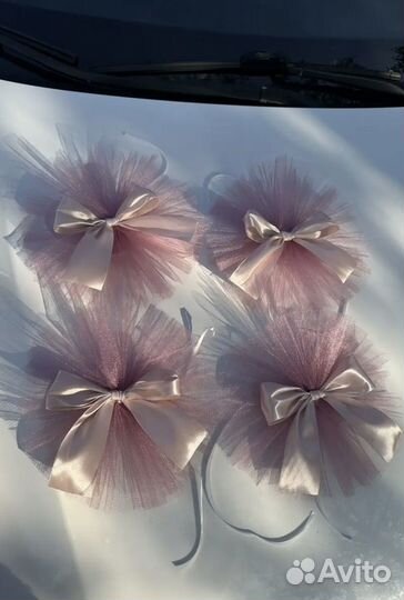 Свадебные украшения на машину