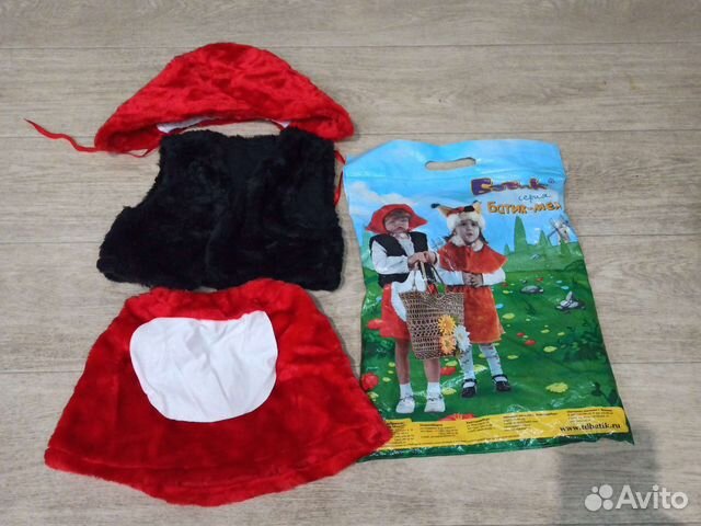 Новогодний костюм.Костюм Красной шапочки 110