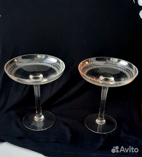 Конфетница на ножке стекло СССР