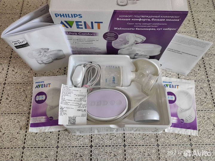 Молокоотсос avent электрический