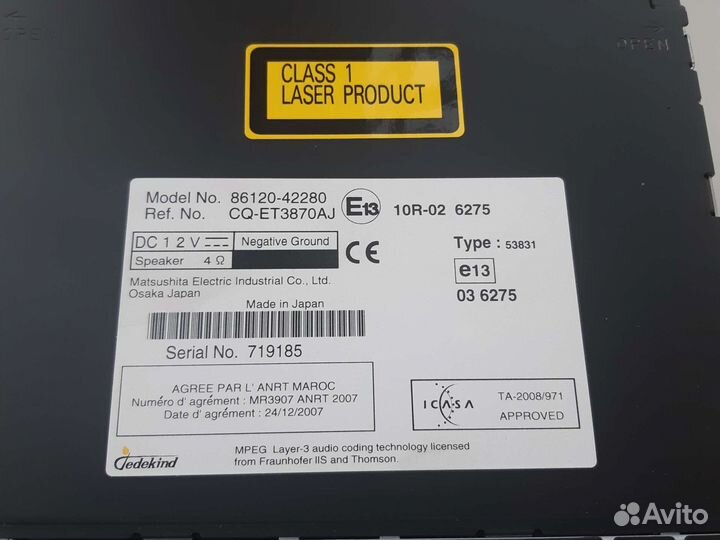 Штатная магнитола на Toyota RAV4