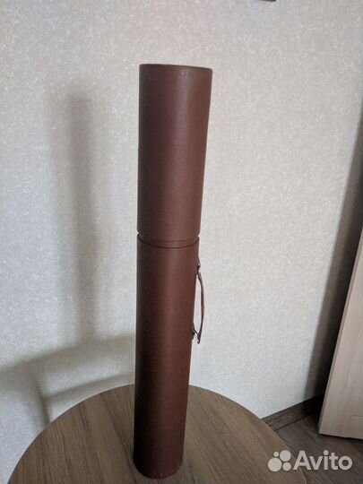 Тубус для чертежей + 5 листов ватмана