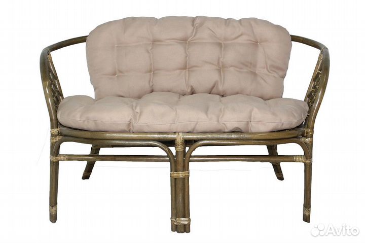 Диван двухместный из Ротанга