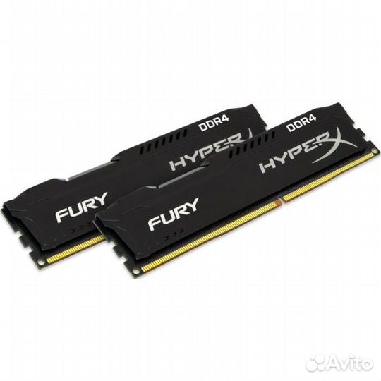Оперативная память ddr4 hyperX fury 2x8 2400мгц