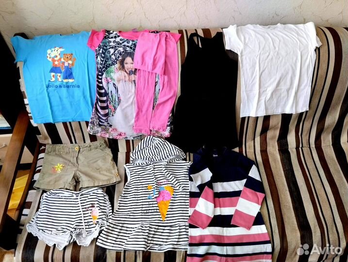 Фирменная одежда для девочки пакетом 130-140