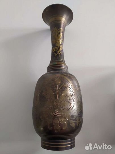 Ваза металлическая ручная работа старинные