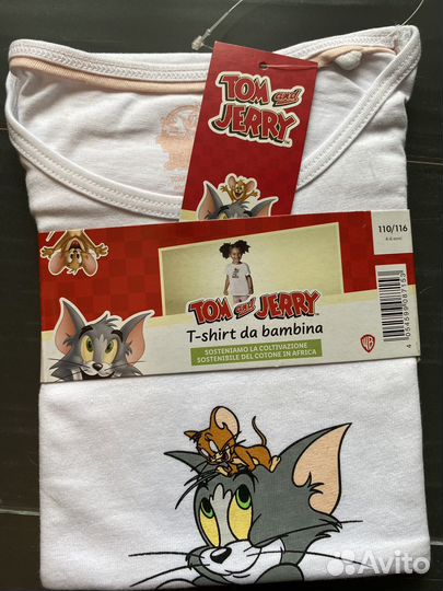 Футболка Lupilu Tom&Jerry 98/104, 110/116