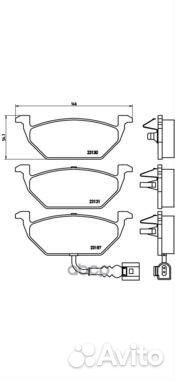 Колодки тормозные VAG/toyota/MB A1/A2/A3/fabia