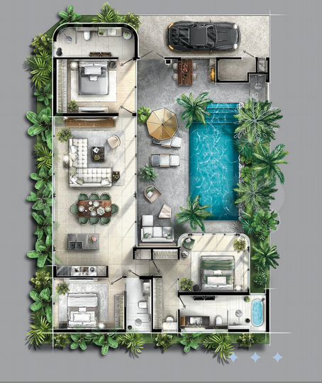 Дом 228 м² на участке 275 м² (Таиланд)