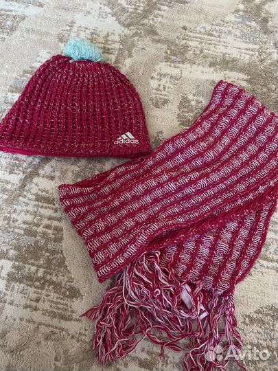 Шапка и шарф adidas