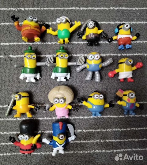 Мини-фигурки миньоны, барби, динозавры, тролли