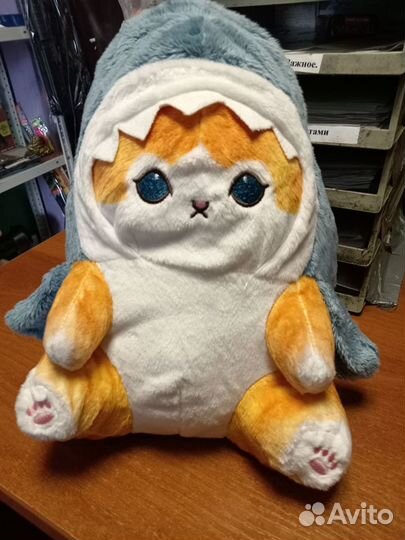 Кот акула мягкая игрушка 32 см