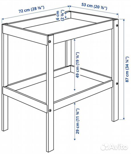 Пеленальный столик IKEA сниглар