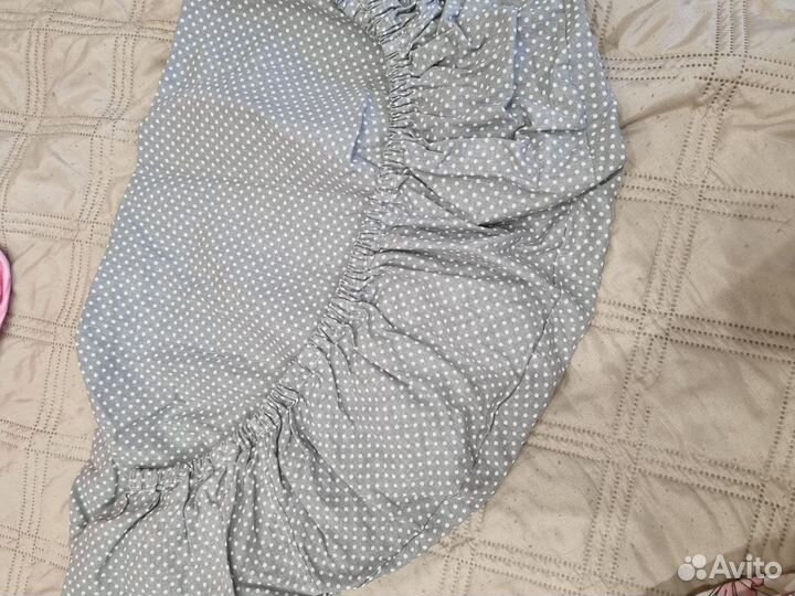 Простынь детская на круглый матрас