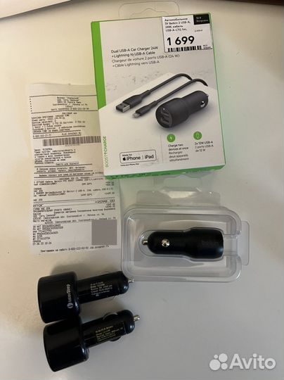 Автомобильное зарядное устройство USB Belkin