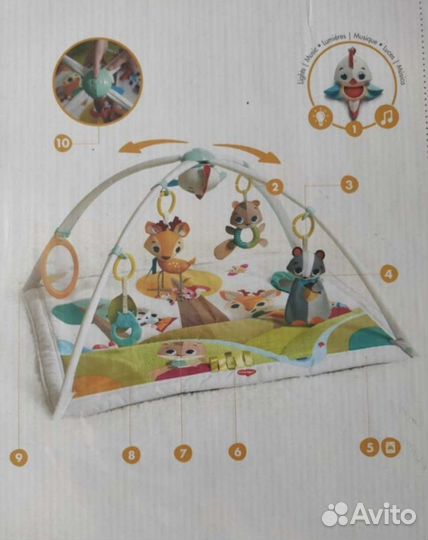 Развивающий коврик tiny love сказочный лес