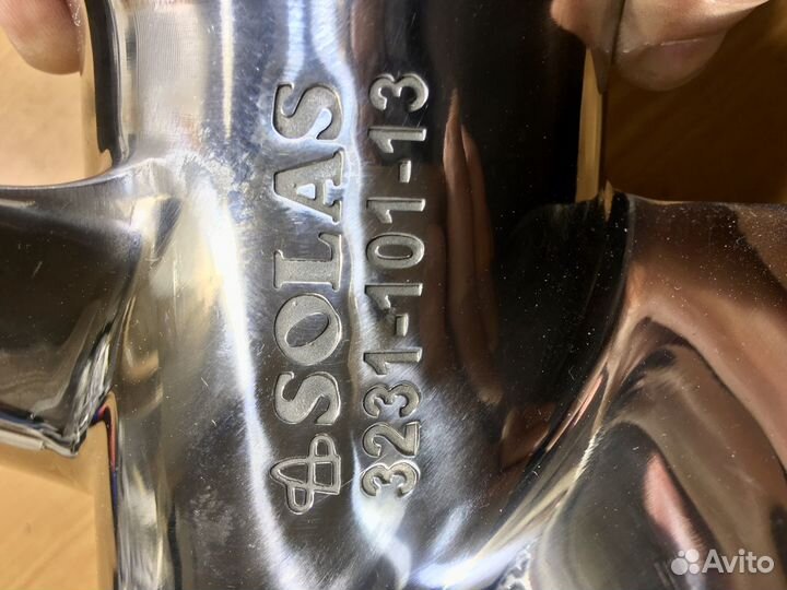 Винт стальной Yamaha 30 Solas Saturn 13 шаг новый