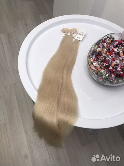 Волосы натуралтные на минилентах и капсулах