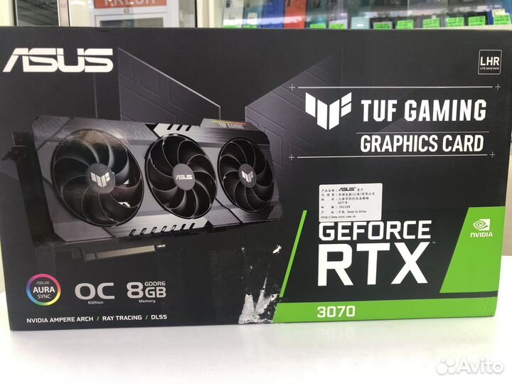 Asus tuf gaming rtx 3070 8 gb