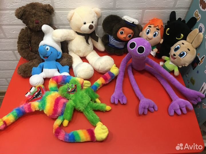 Игрушки мягкие разные