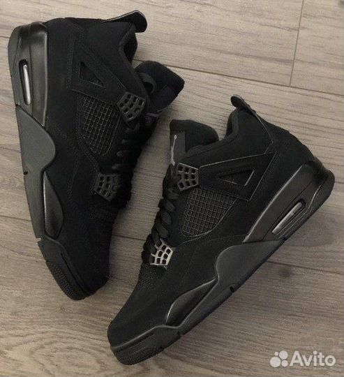 Кроссовки Nike air jordan 4 black cat