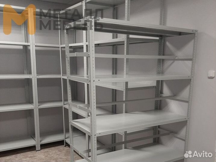 Металлические стеллажи. Полки для стеллажей