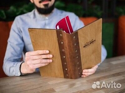 Деревянное меню на заказ в Рязани