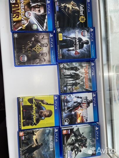 Диски с играми ps4
