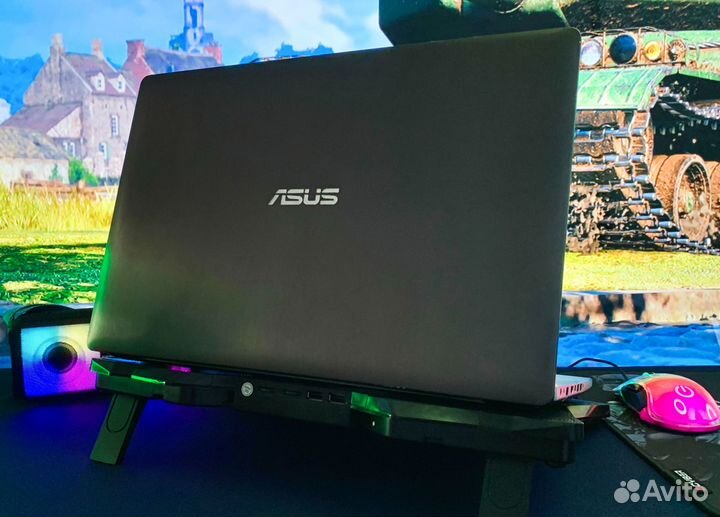 Бюджетный игровой ноутбук asus I7 / 16Gb / GTX