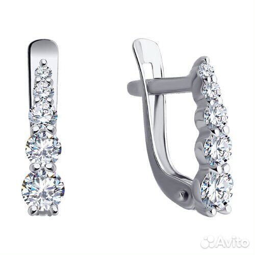 Серьги Diamant из золота, 52-120-02370-1