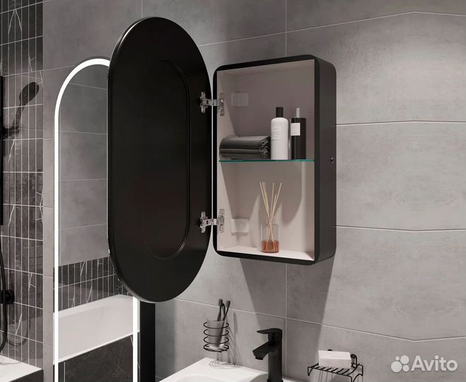 Зеркальный шкаф в ванную