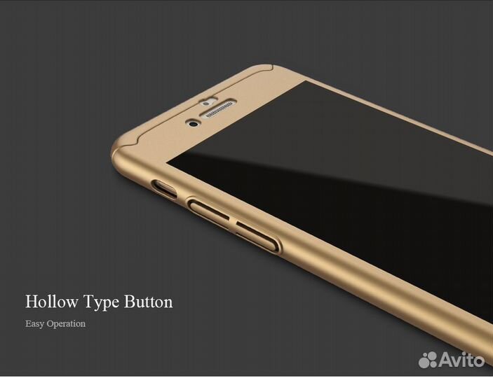 Чехлы 360' Floveme со стеклом для Apple золотой