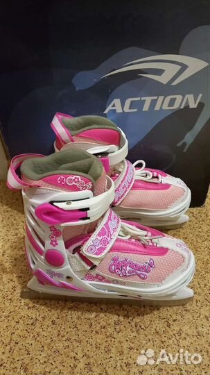 Коньки детские раздвижные 27-30