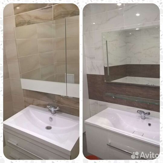 Ремонт ванн туалета Укладка Кафеля Плитки Штукатур