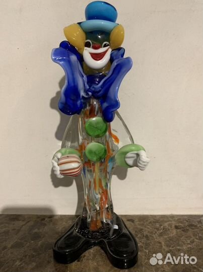 Статуэтка «клоун».Мурано-28 см