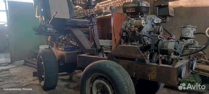 Самодельный мини трактор переломка