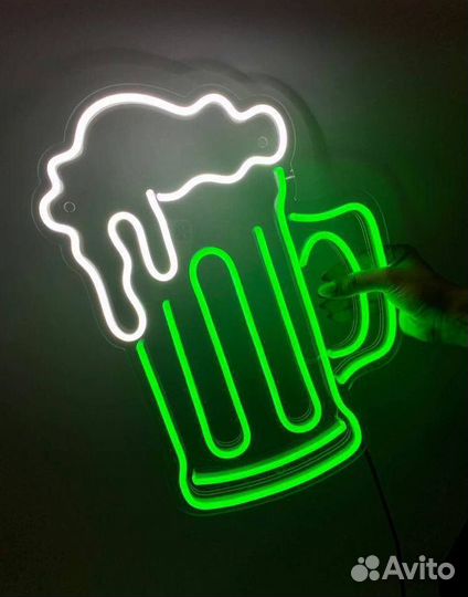 Неоновая вывеска. Дизайн бесплатно