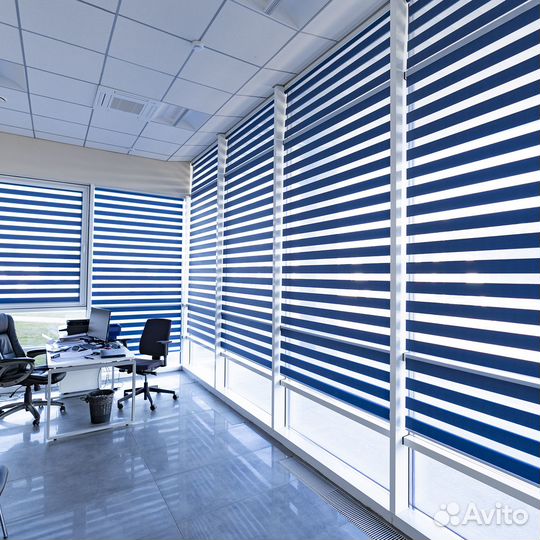 Рулонные шторы день ночь