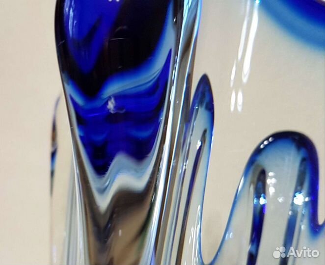 Ваза. Богемское стекло